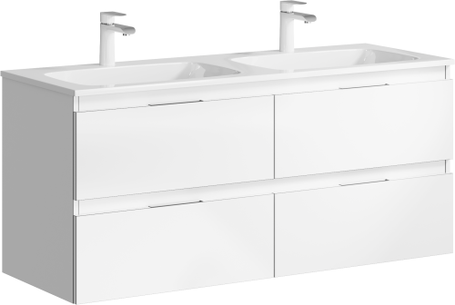 Тумба с умывальником AQWELLA Accent 122 Белый ACC0112W