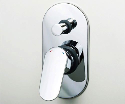 Смеситель для скрытого монтажа WasserKraft Donau 5361 Хром, кнопочный переключатель на душ