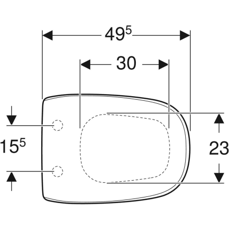 Сиденье для унитаза Geberit Citterio 500.540.01.1