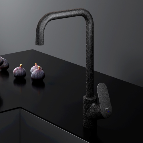 Смеситель для кухни AM.PM Like G-образный излив, черный