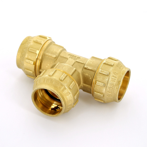 Тройник Tiemme 25x25x25 латунь для ПНД 3400021