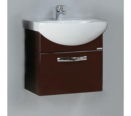 Тумба Акватон Ария 50 темно-коричневый, подвесная 1A140301AA430