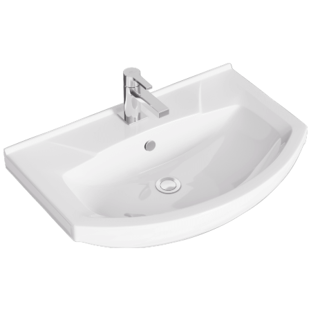 Тумба с умывальником AQWELLA Basic 75 Дуб золотой BAS0107DZ