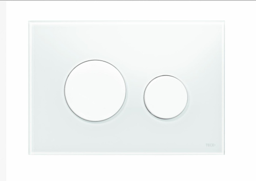 Смывная клавиша TECE loop 9240650  стекло белое, клавиши белые