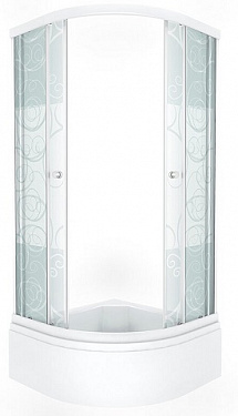 Душевая кабина 90x90 Triton Стандарт В1 узоры DK118