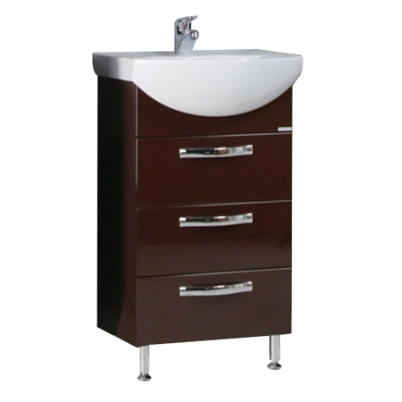 Тумба Акватон Ария 50 Н темно-коричневый 1A140201AA430