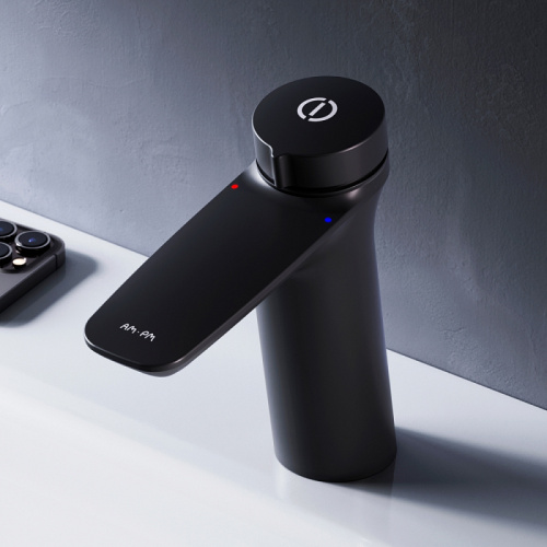 Смеситель для раковины AM.PM Inspire V2.0 F50A02522 TouchReel, излив 125 мм, черный