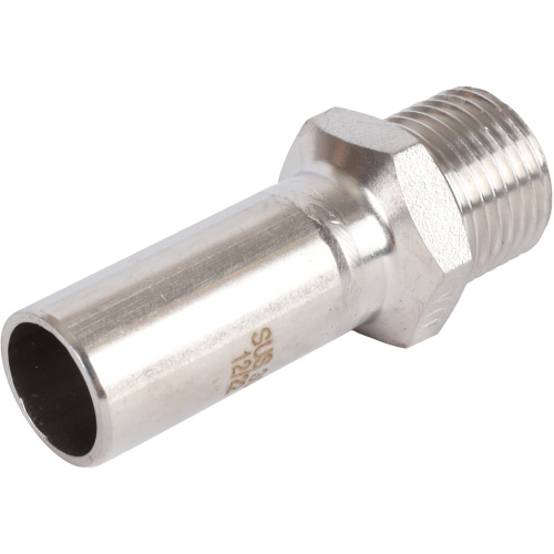 Вставка переходная НПр-НР 18x1/2" пресс, нержавеющая сталь Rommer