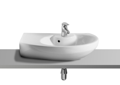 Угловая раковина Roca Dama Senso 680x425 полка слева 327518000