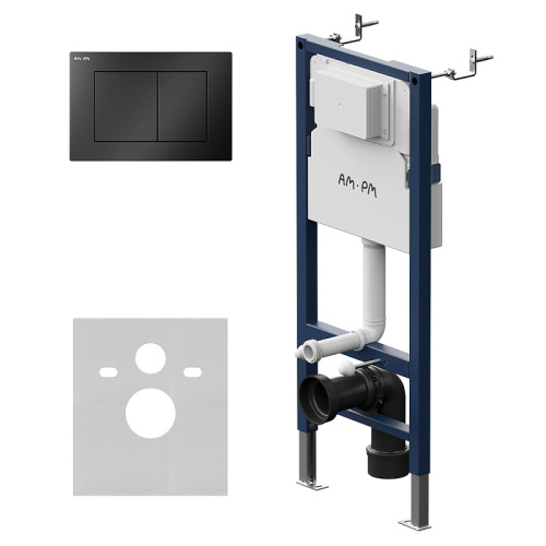 Инсталляция для унитаза Am.Pm PrimeFit I012709.0238 с клавишей PrimeFit S черный матовый