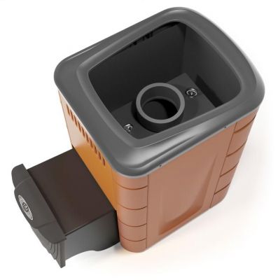 Банная печь Каронада Мини Heavy Metal ДА терракота