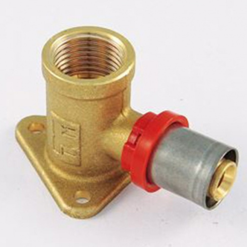 Водорозетка пресс Tiemme 16x1/2"В H=40 мм металлопластик 1650021