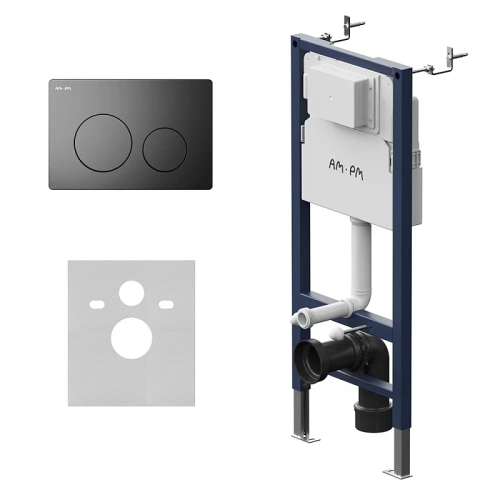 Инсталляция для унитаза Am.Pm PrimeFit I012709.0138 с клавишей PrimeFit L черный матовый