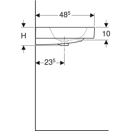 Раковина Geberit iCon 12409000