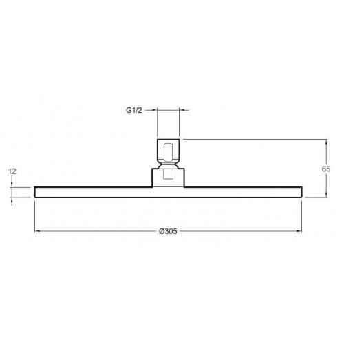 Верхний душ Jacob Delafon Katalyst E13690-CP хром