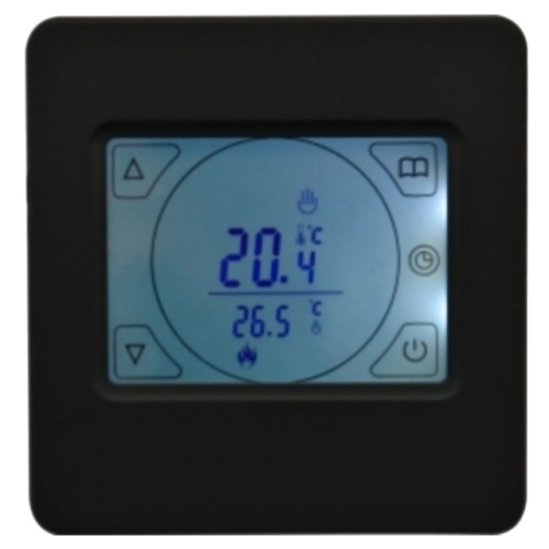 Терморегулятор Menred E91.716, сенсорный (черный / белый)