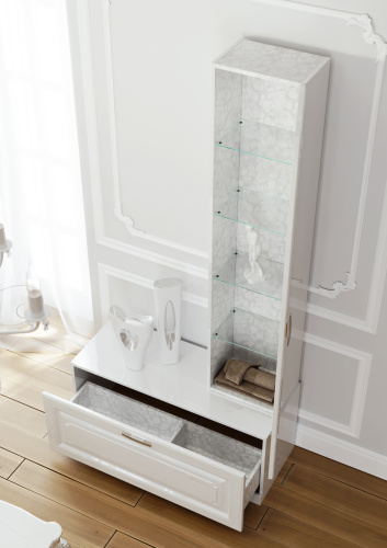 Пенал AQWELLA Empire 35 белый Emp.05.35/W