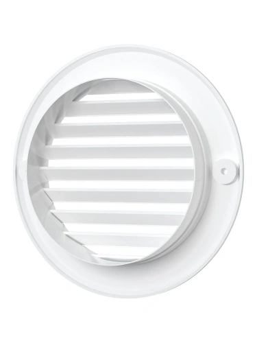 10РКН, Решетка наружная вентиляционная круглая D136 с фланцем D100, ASA