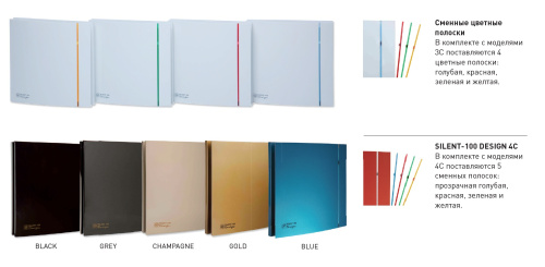 Вентилятор вытяжной Soler & Palau SILENT-100 CZ BLUE DESIGN-4C