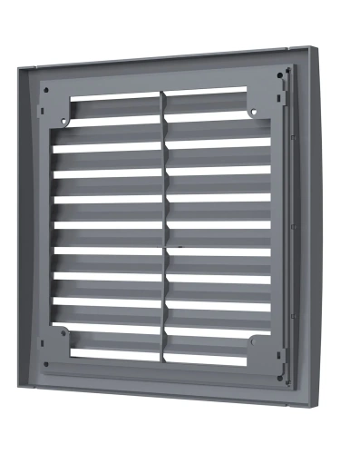 2020РРН сер, Решетка наружная ASA вентиляционная вытяжная 200х200, серая