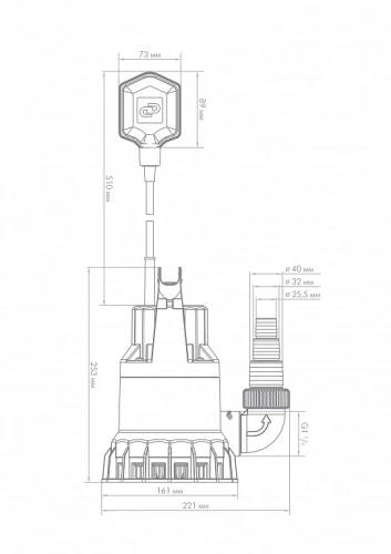 Дренажный насос Джилекс ДРЕНАЖНИК 85/6 5153