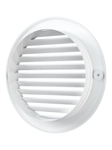 12РК, Решетка вентиляционная круглая D161 вытяжная АБС с фланцем D125