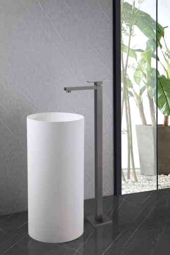 Смеситель для раковины ABBER Daheim AF8241NG напольный, никель