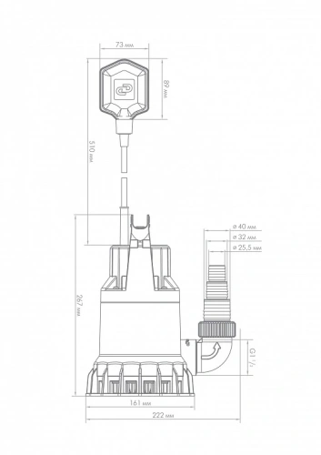 Дренажный насос Джилекс ДРЕНАЖНИК 110/8 5100