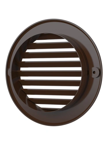 10РКН кор, Решетка наружная вентиляционная круглая D136 с фланцем D100, ASA кор