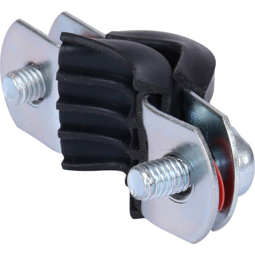 Хомут 3/8" D15-19мм с гайкой M8 оцинкованный с резинкой Stout SAC-0020-000038