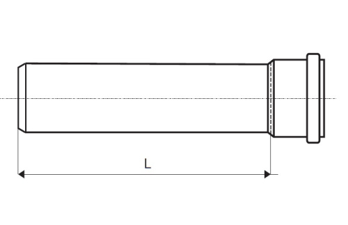 Труба 32 длина 150 мм PP HTEM Ostendorf внутренняя канализация
