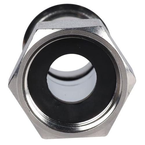 Соединитель с накидной гайкой 15x1/2" пресс, нержавеющая сталь Rommer