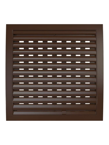 2525РРПН кор, Решетка наружная ASA вентиляционная регулируемая 250х250, коричневая