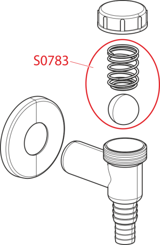 Сифон Alcaplast для стиральной машины, наружный, белый APS2
