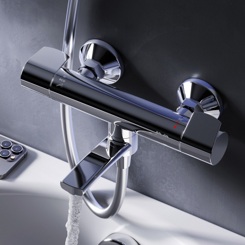 Смеситель для ванны AM.PM X-Joy F85A50000 с термостатом, хром