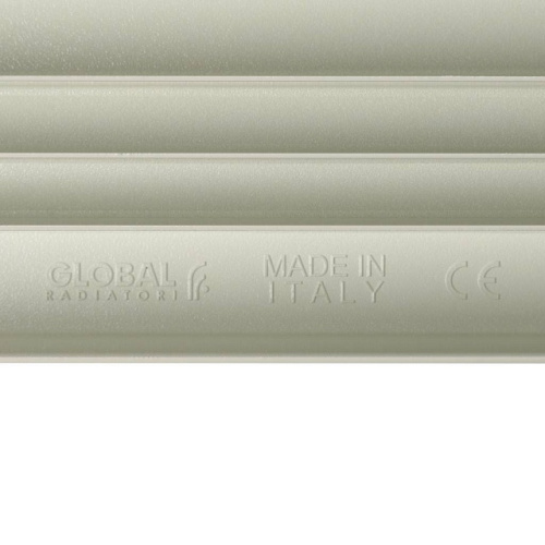 Алюминиевый радиатор STOUT Bravo 500 - 8 секций, боковое, белый RAL 9010