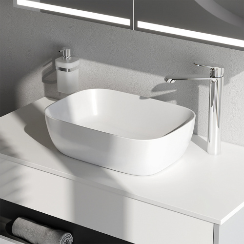 Раковина накладная 45 Am.Pm Func M8FWCC10450WG белый, санфарфор