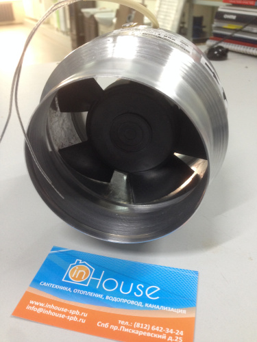 Вентилятор канальный высокотемпературный JSC ВОК 135/120T об. клапан