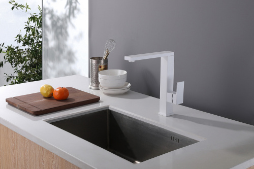 Смеситель для кухни ABBER Daheim AF8214W для кухни, белый