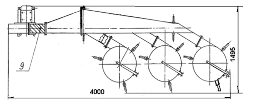 Пылеулавливающий агрегат ПУАД-3000П с рукавным фильтром, на 380В, передвижной