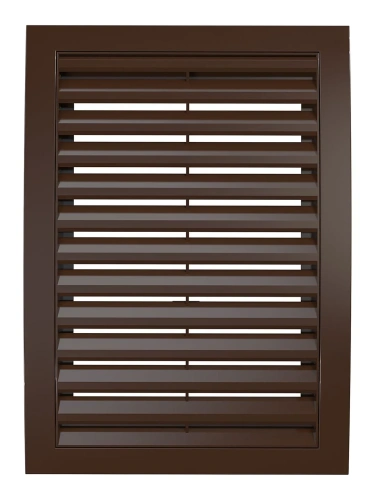 1825РРН кор, Решетка наружная ASA вентиляционная вытяжная 180х250, коричневая