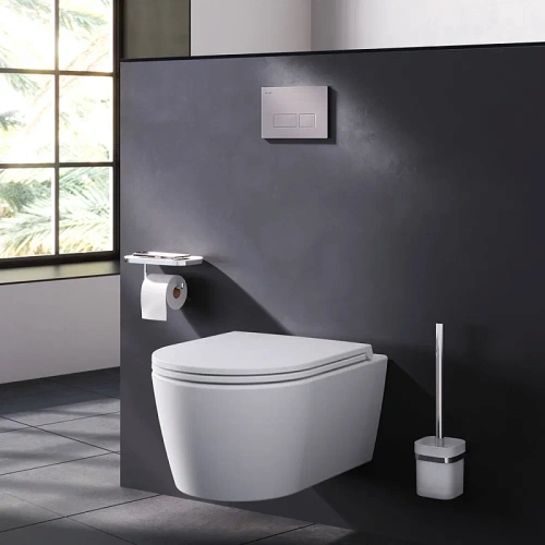 Кнопка для инсталляции пневматическая Am.Pm Pro S I047031 пластик, никель матовый