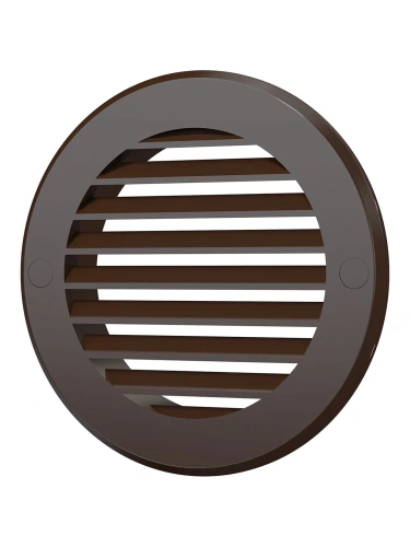 10РКН кор, Решетка наружная вентиляционная круглая D136 с фланцем D100, ASA кор