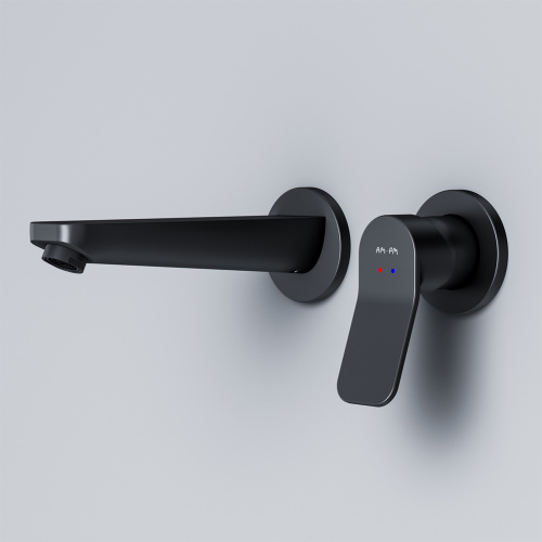 Смеситель для раковины Am.Pm X-Joy F85A72622 встраиваемый, излив 187 мм, черный