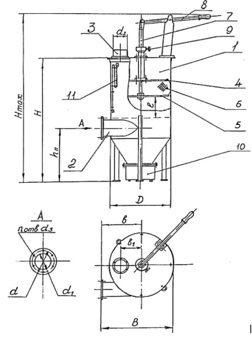 Пылеулавливающий агрегат ПУА-2000 с объёмным фильтром, без вентилятора
