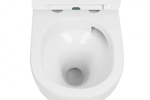 Комплект ABBER: унитаз Bequem AC1100T белый, инсталляция AC0105, клавиша AC0120NG никель