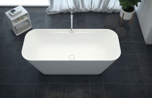 Ванна из литьевого мрамора Riho TITAN-SQUARE-170-70-57