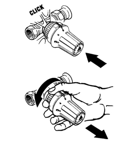 Термостатический элемент DANFOSS RTR-C