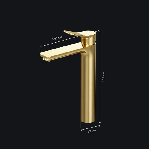 Смеситель для раковины AM.PM X-Joy F85A92099 высокий, золото