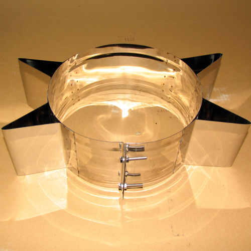 Хомут широкий 120°, звезда D=200(0.5) нерж.304